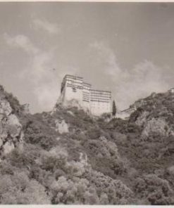 [Άγιον Όρος, φωτογραφία]: Μονή Σίμωνος Πέτρας, ασπρόμαυρη, διαστάσεις 12.5Χ8.5