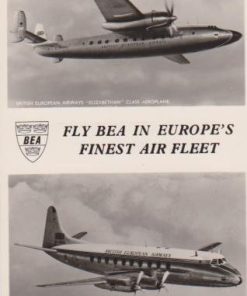[Αεροπλάνα]: BEA * Fly BEA in Europe's finest air fleet, ασπρόμαυρη, αχρησιμοποίητη