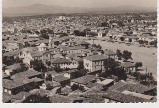 [Καλαμάτα, κάρτα]: Μερική άποψις με τον Νέδοντο, γραμμένη [1960], διαστάσεις 14.5Χ10.5