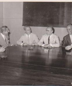 [Καραμανλής * Νιάρχος]: Φωτογραφία, ασπρόμαυρη, διαστάσεις 16Χ13, δεκαετία του '50