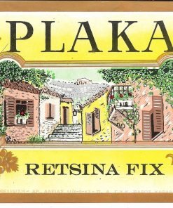 [Ετικέτα]: PLAKA retsina Fix, έγχρωμη διαστάσεις 13Χ9,5 cm