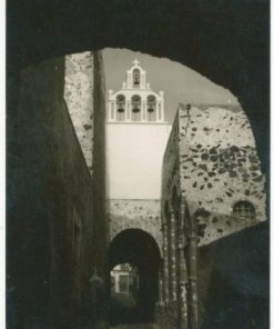 [Σαντορίνη]: Ασπρόμαυρη κάρτα, Θήρα, photo: P. A. Delenda