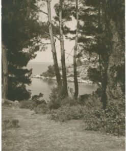 [Θάσος]: Ασπρόμαυρη κάρτα, Παπαλιμάνι (Πλαζ), ΦΩΤΟ ΠΑΝ Θάσος, μεταπολεμική