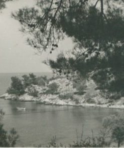 [Θάσος]: Ασπρόμαυρη κάρτα, Θάσος - Παπαλιμάνι (Πλαζ),   μεταπολεμική