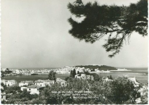 [Μυτιλήνη, καρτ-ποστάλ]: Μερική άποψις, εκδότης Β. Σουτζιδέλης, μεταπολεμική, διαστάσεις 14.5Χ10.5, ασπρόμαυρη